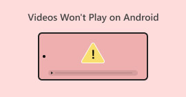 Videor kommer inte att spelas på Android